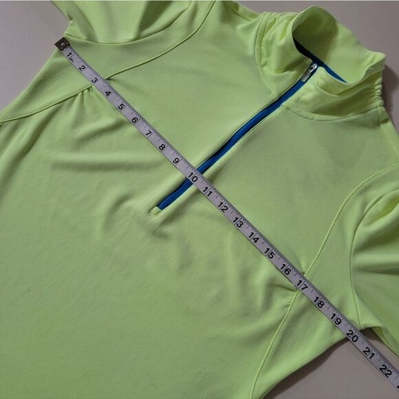 Under Armour AllSeasonGear® Women's Yellow 1/2 Zip Long Sleeve Pullover - Picture 3 of 15